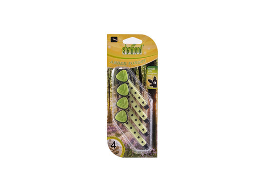 Ambientador de aire de 4PK Amber Forest Dual Scented Vent Stick